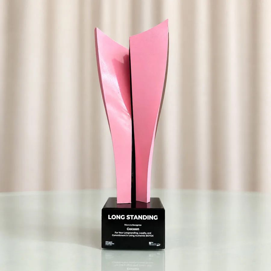 The pink Long Standing award for authentic BOTOX