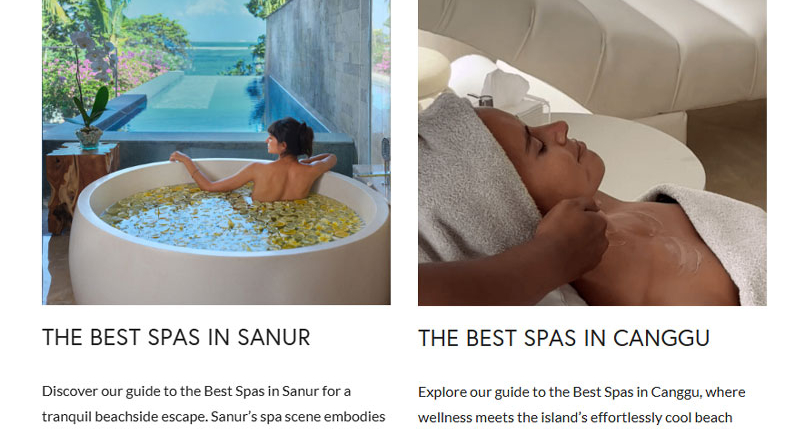 The Asia Collective Bali luxury travel villas , spas and stays