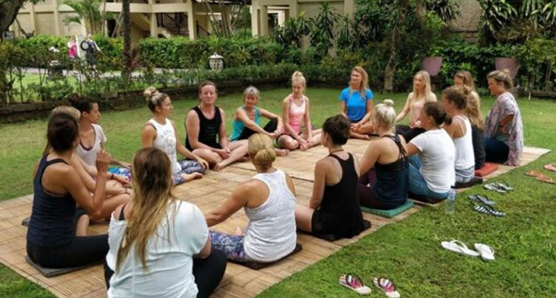 Wellness retreat environment at Power of Now Oasis Sanur