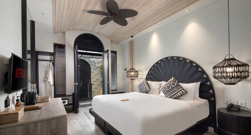 Boutique hotel room at AmantraNa Canggu Bali