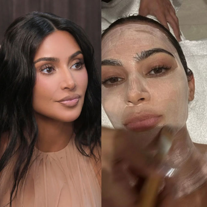 Kim Kardashian receiving a salmon sperm facial injection