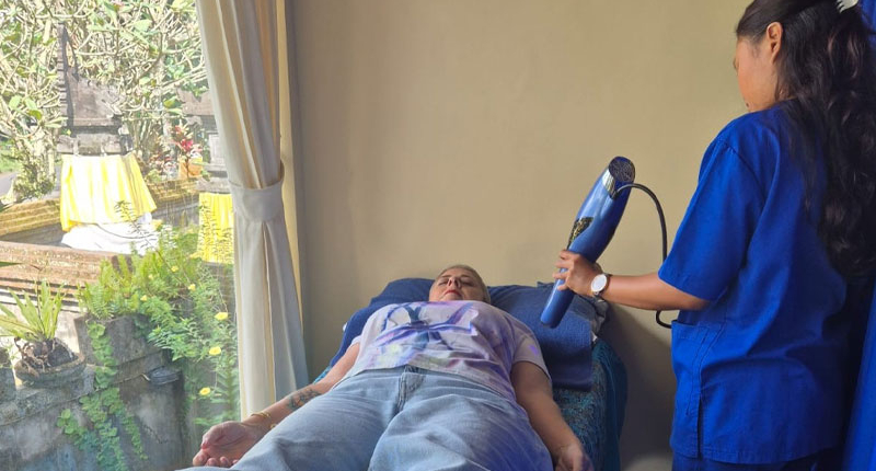 AO Infinity wand session at Bali Soul Wellness