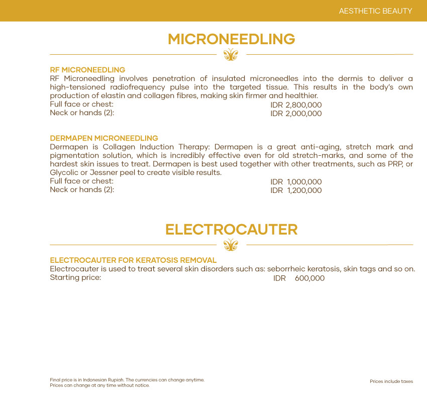 Microneedling, Electrocauter