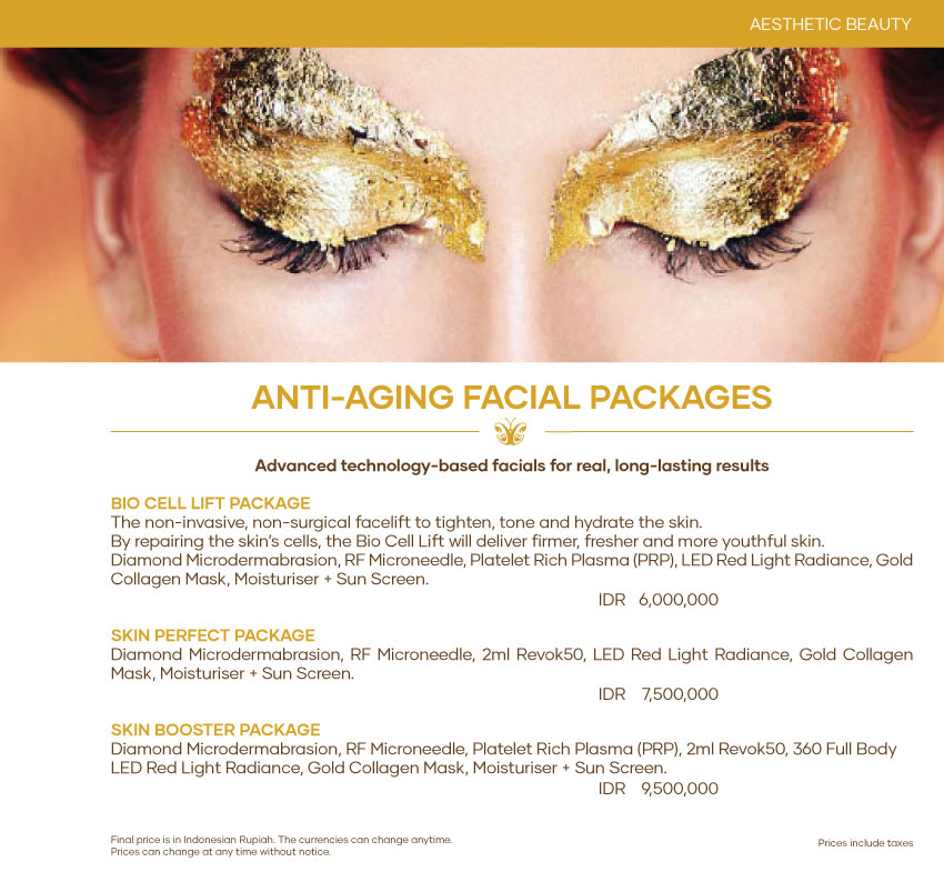 Anti-Aging Facial Packages