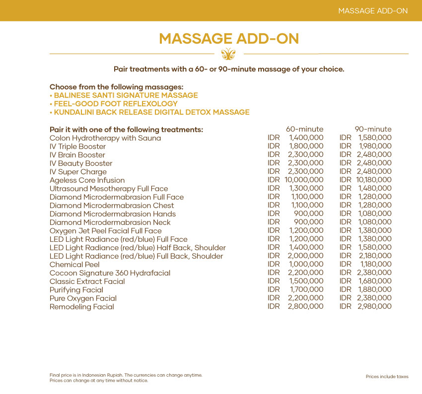 Massage Add-On