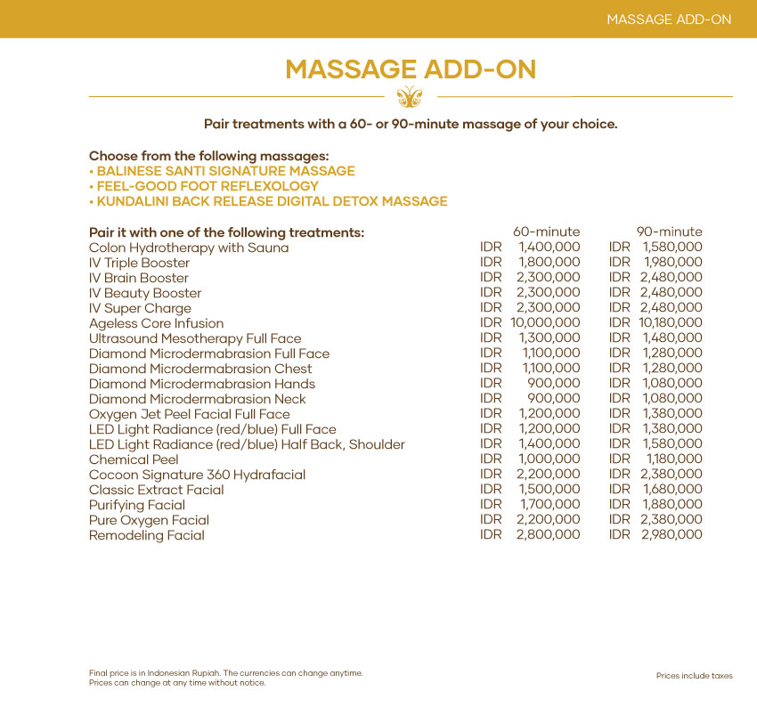 Massage Add-On