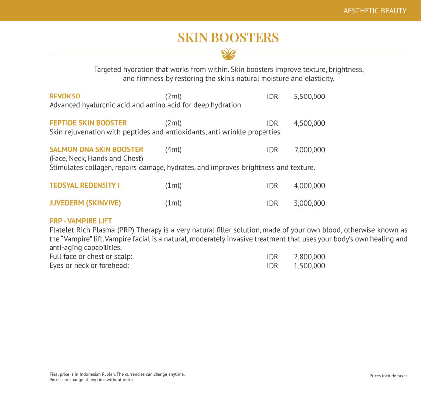 Skin Boosters