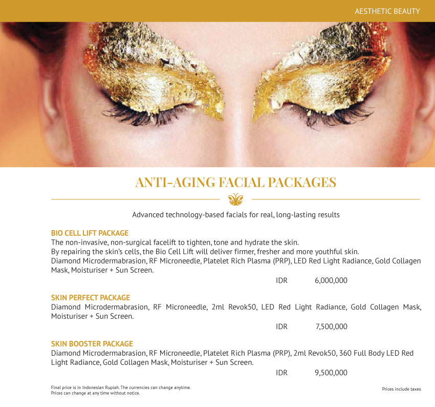 Anti-Aging Facial Packages
